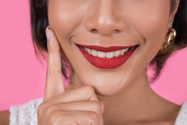 Close-up portrait of a woman
