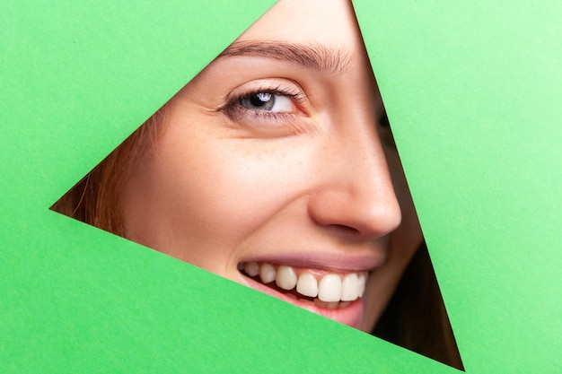 Photo close-up portrait of a woman