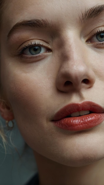 close up portrait of a woman