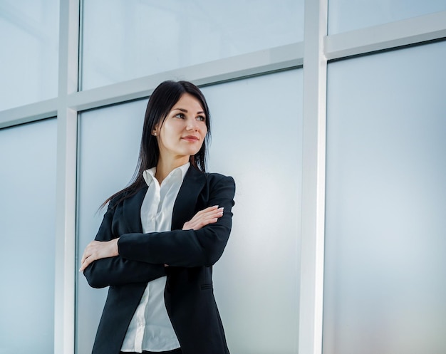 Close up portrait of a young business woman