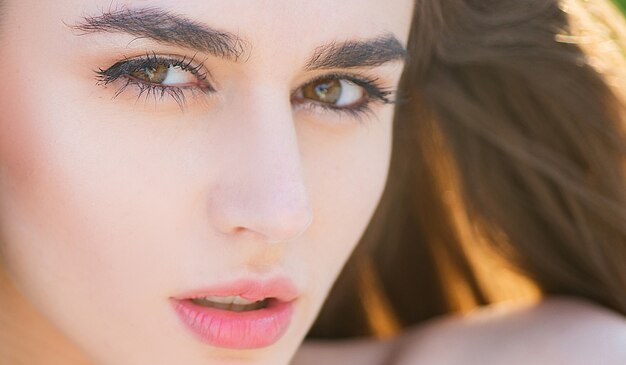 close up portrait of a young girl