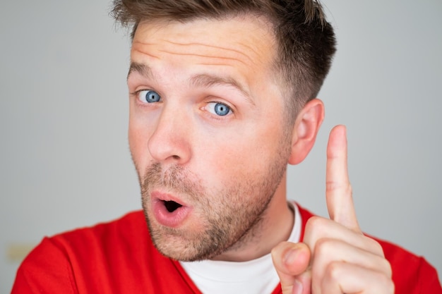 close-up portrait of young man