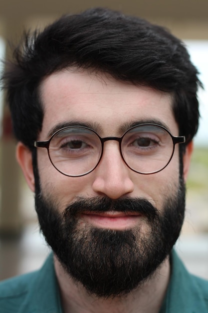 Close-up portrait of young man