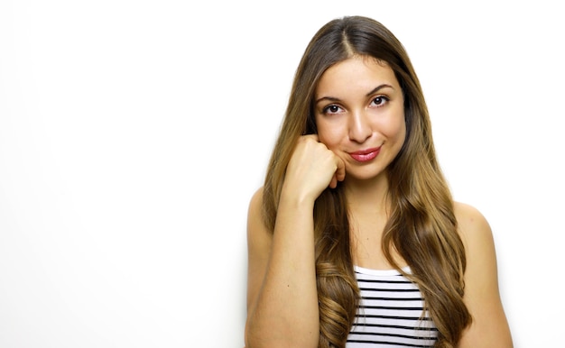 Close up portrait of a young woman