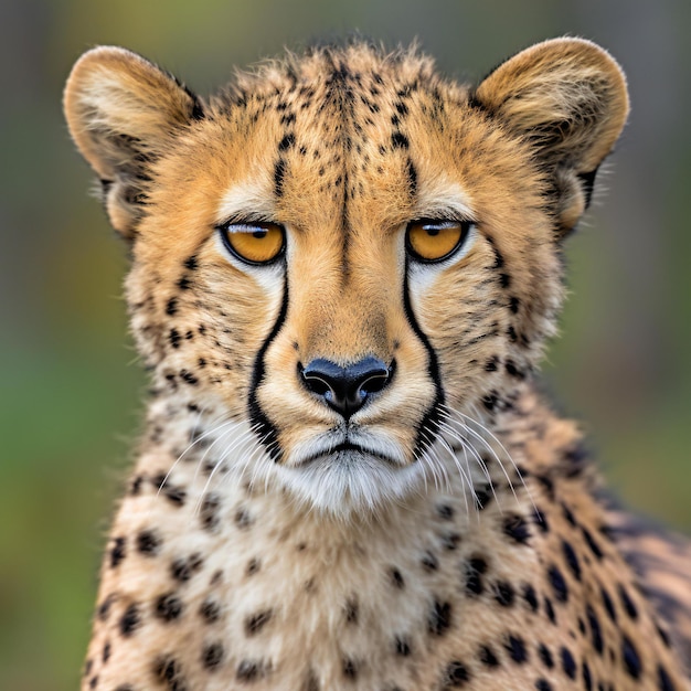 Close-up portret van de cheetah Acinonyx jubatus