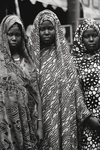 Foto close-up portret van een afrikaanse vrouw