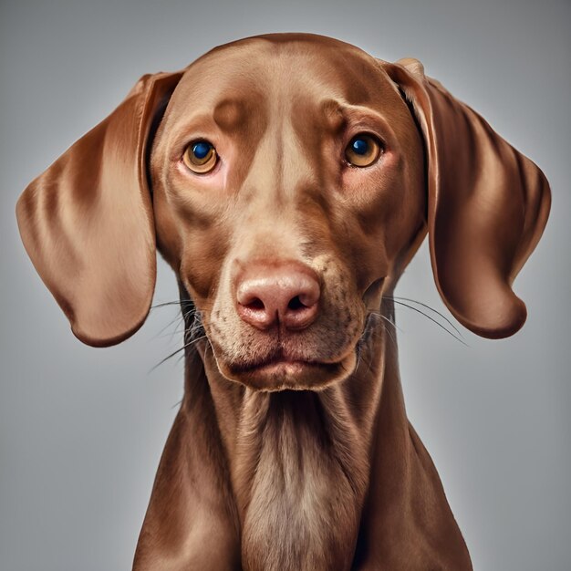 Foto close-up portret van een hond _ ai animal pitcher _ brown dog _ sad dog