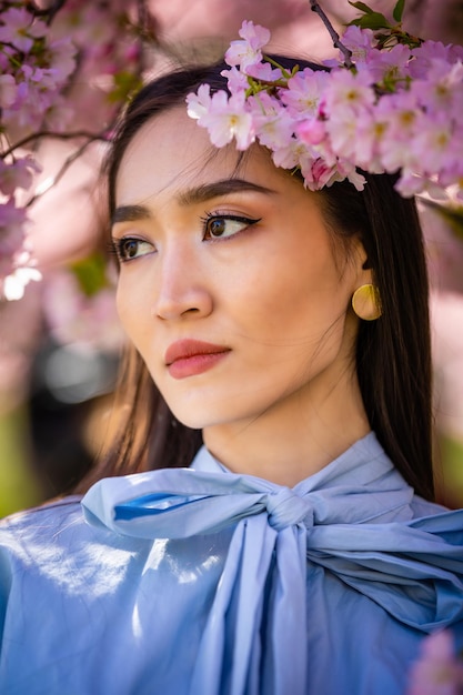 Close-up portret van een mooie jonge vrouw
