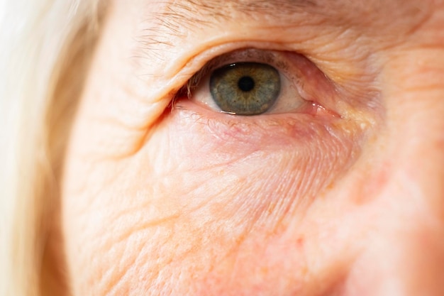 Close-up portret van het menselijk oog