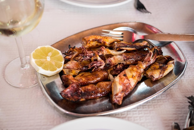 Photo close-up of portuguese seafood