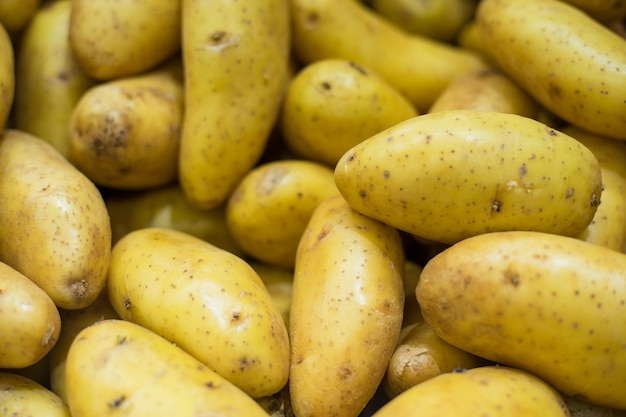 Close up potato background