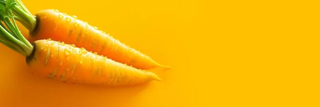 Foto close-up prachtige textuur van verse oranje wortel met waterdruppelsgroente achtergrond gezond eten met biologisch voedsel ingrediëntgeneratieve ai