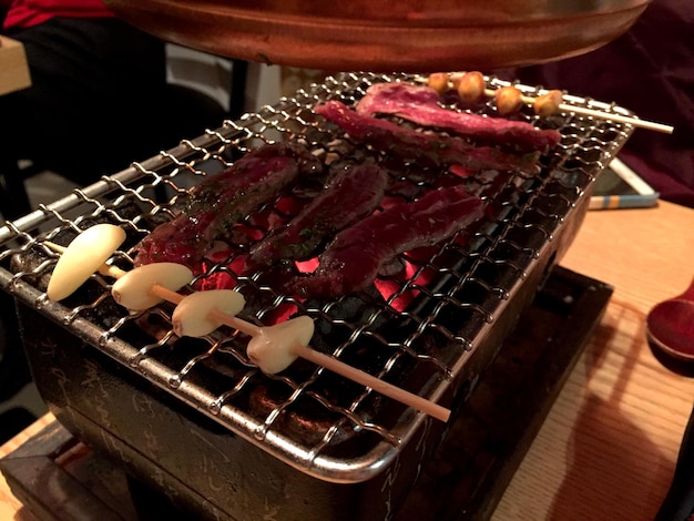 Close-up of preparing food