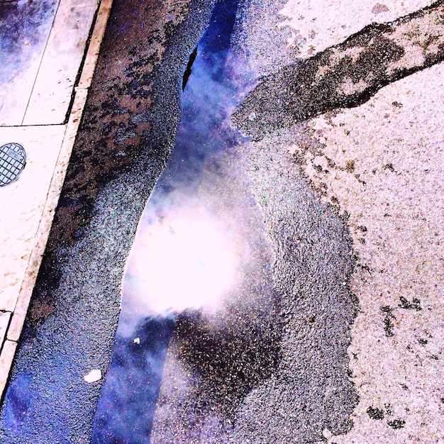 Close-up of puddle