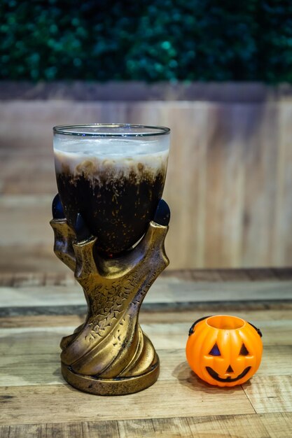 Close-up of pumpkin on table