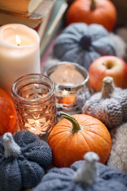 Photo close-up of pumpkins in winter