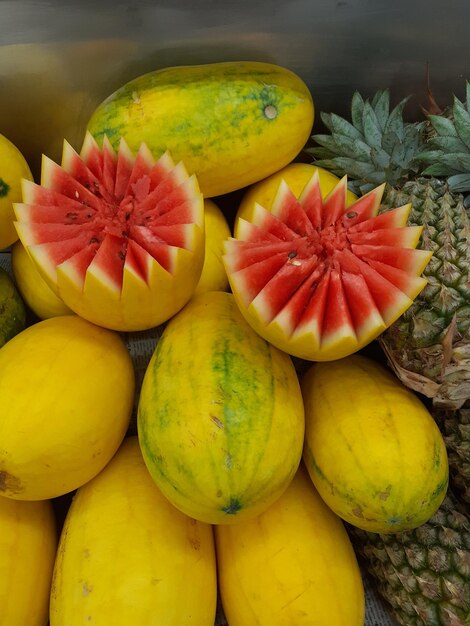 Close-up of pumpkins