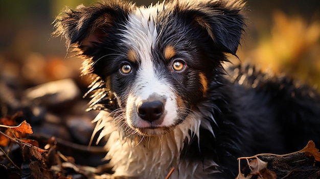 Close-up puppy rasechte hond