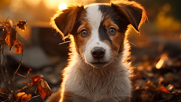 Close-up puppy rasechte hond