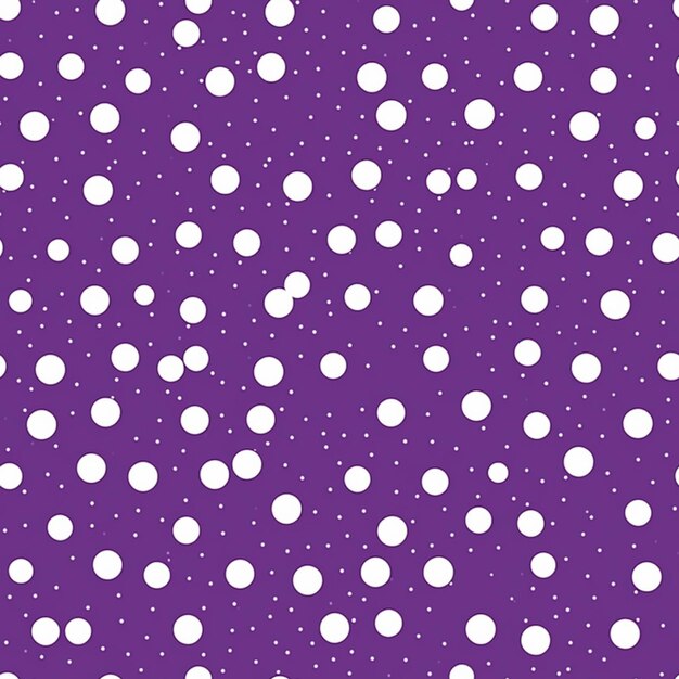 a close up of a purple background with white polka dots generative ai