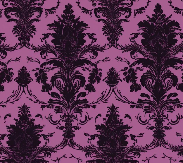 a close up of a purple and black wallpaper with a pattern generative ai