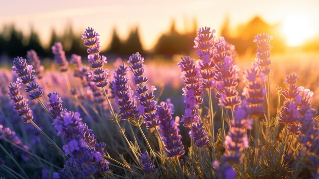 A close up of purple flowers