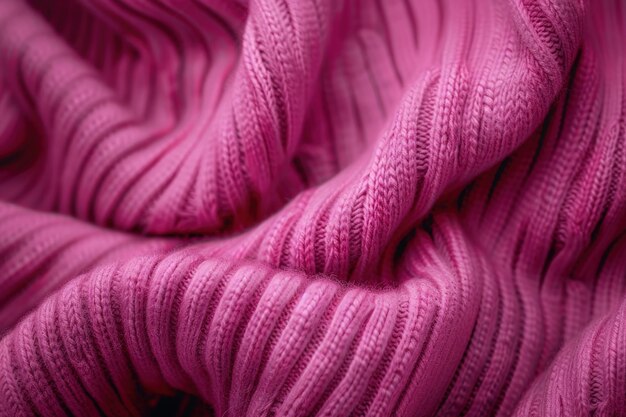 Photo a close up of a purple knitted scarf