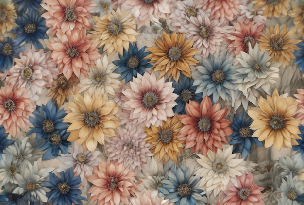 A close up of a quilt with flowers