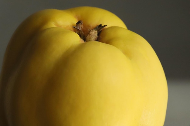 Close-up of quince fruit