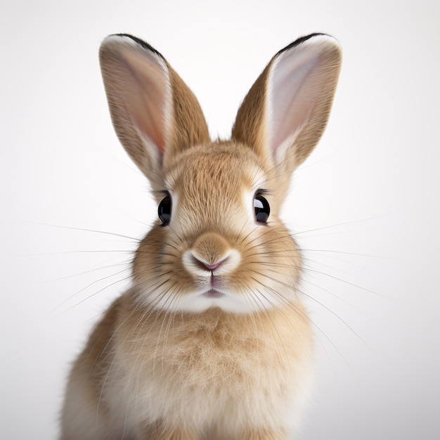 a close up of a rabbit