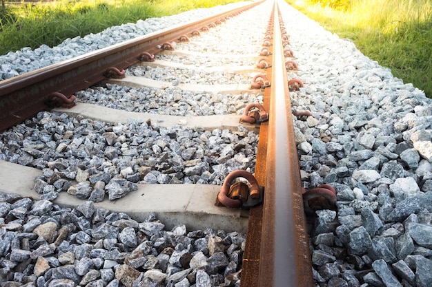 Foto prossimo piano del binario ferroviario