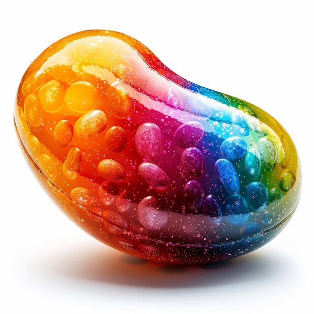Close Up of Rainbow Colored Object