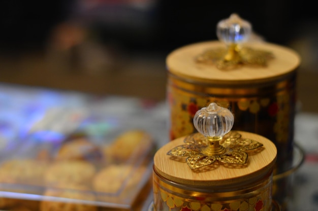 Photo close-up of ramadan decorations