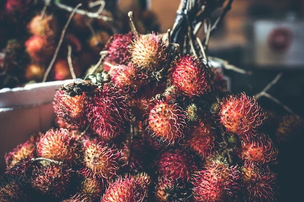 Close-up of rambutan