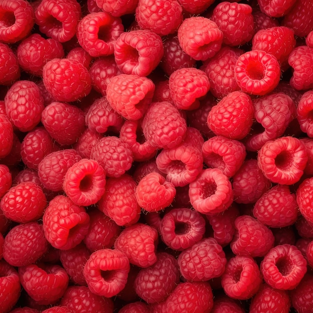 A close up of raspberries with one of them being raspberries