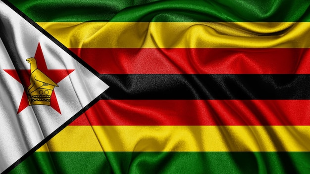 Close-up realistische textuurvlag van Zimbabwe