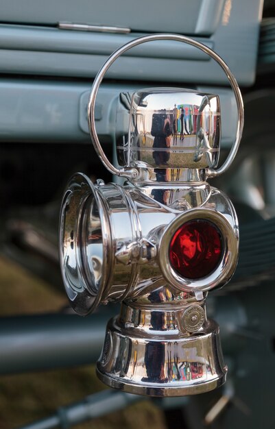 Close-up Rear Lamp On A Vintage Rolls Royce