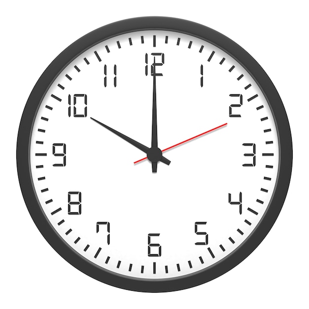 close up red alarm clock on yellow background. 3d rendering