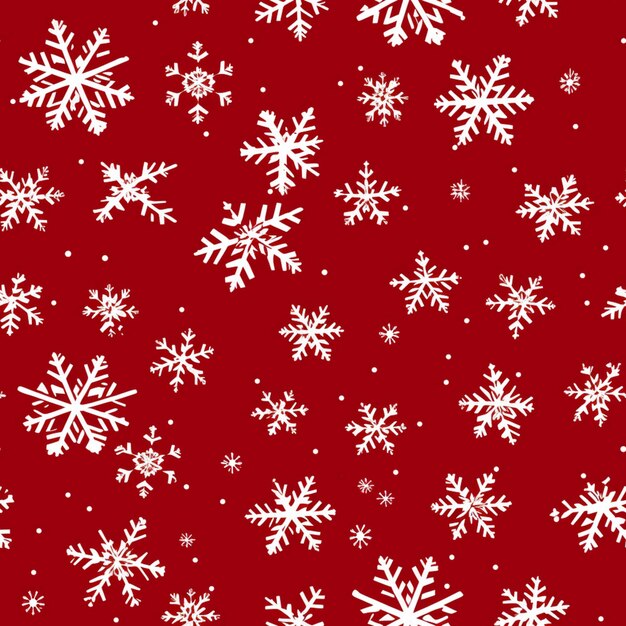 Photo a close up of a red background with snowflakes and stars generative ai