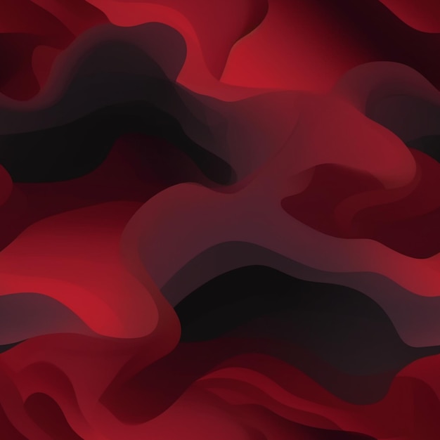 A close up of a red and black abstract background with a black and red design generative ai