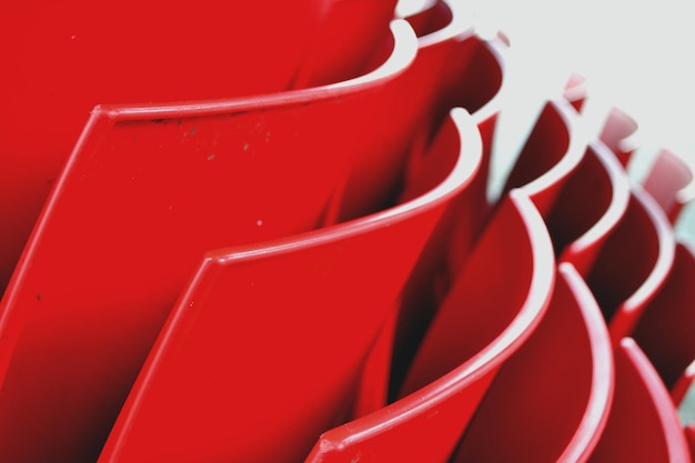 Photo close-up of red chairs