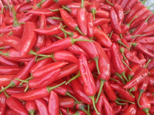 Photo close-up of red chili peppers