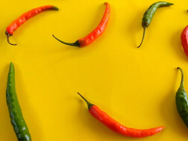 Close-up of red chili peppers