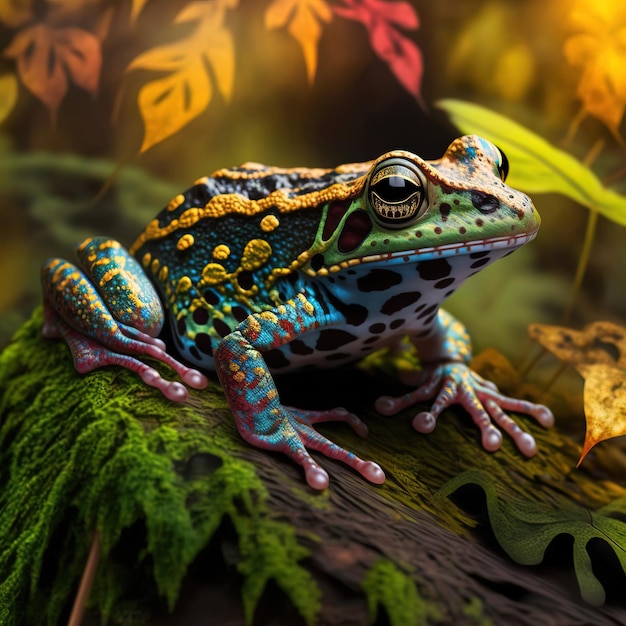 Close up of a red eyed tree frog on some leaves Close up of a red eyed tree frog on some leaves