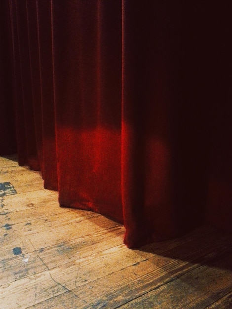 Photo close-up of red fabric