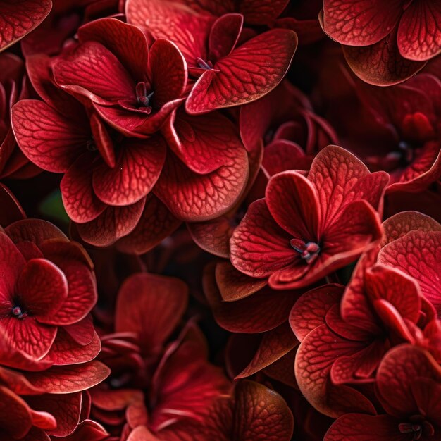 A close up of a red flower