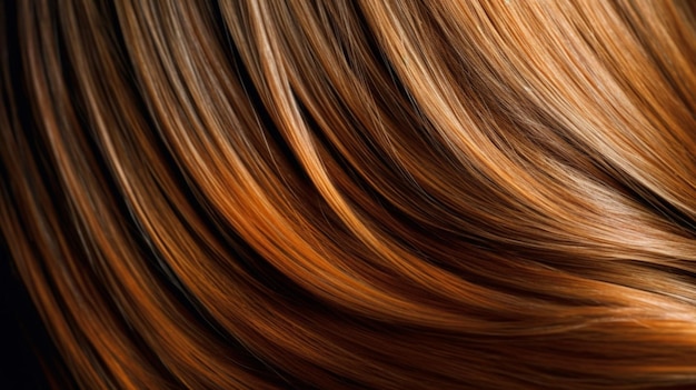 A close up of a red hair