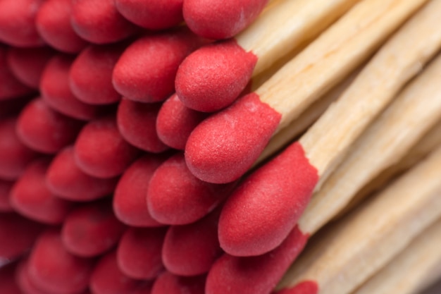 Close-up red matches,wooden match