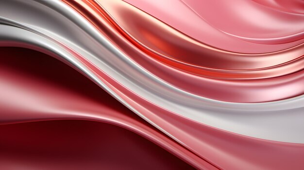 a close up of a red and silver abstract background Generative AI