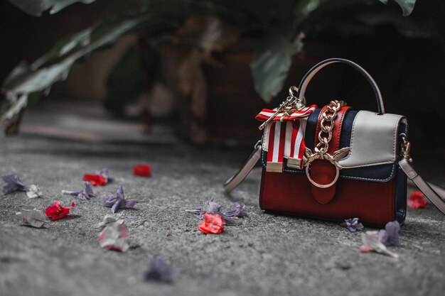 Photo close-up of red toy on footpath